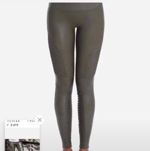 Spanx motto faux leather leggings